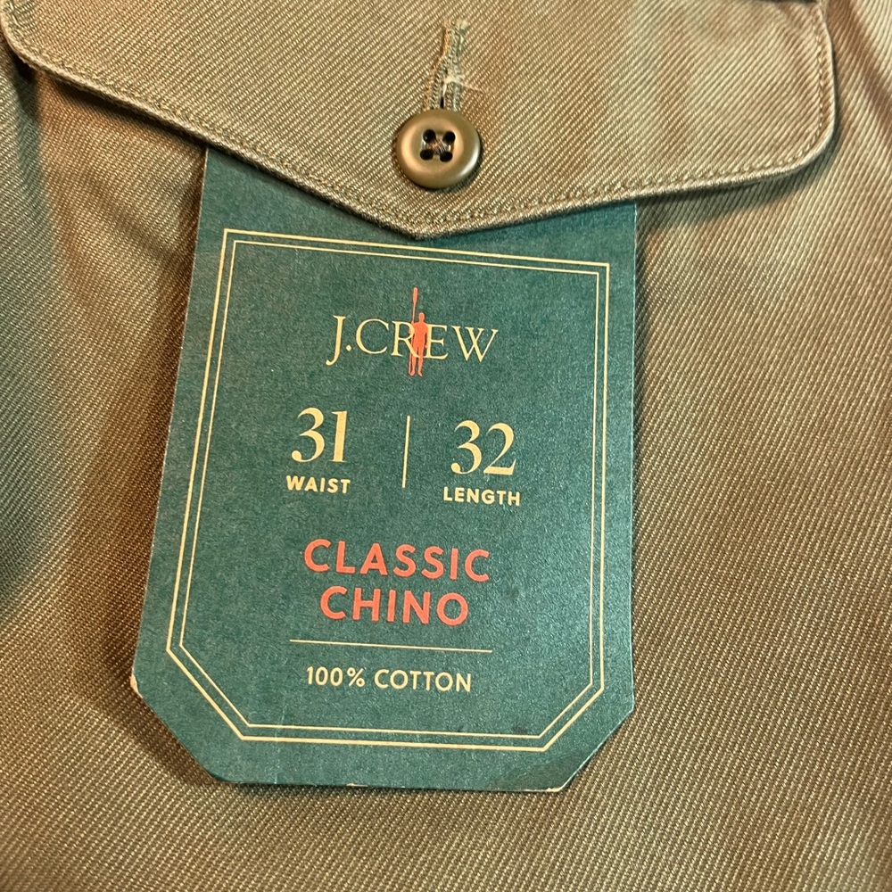 J.Crew Classic chino pant in dill - Picture 9 of 11